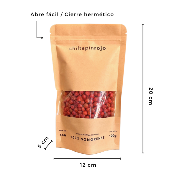 Chiltepin Sonorense Seco 100 g – Oro Rojo de la Sierra del Río Sonora