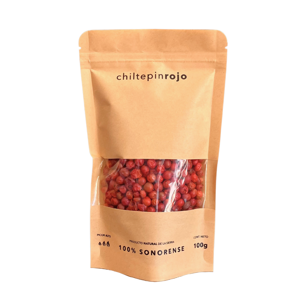 Chiltepin Sonorense Seco 100 g – Oro Rojo de la Sierra del Río Sonora