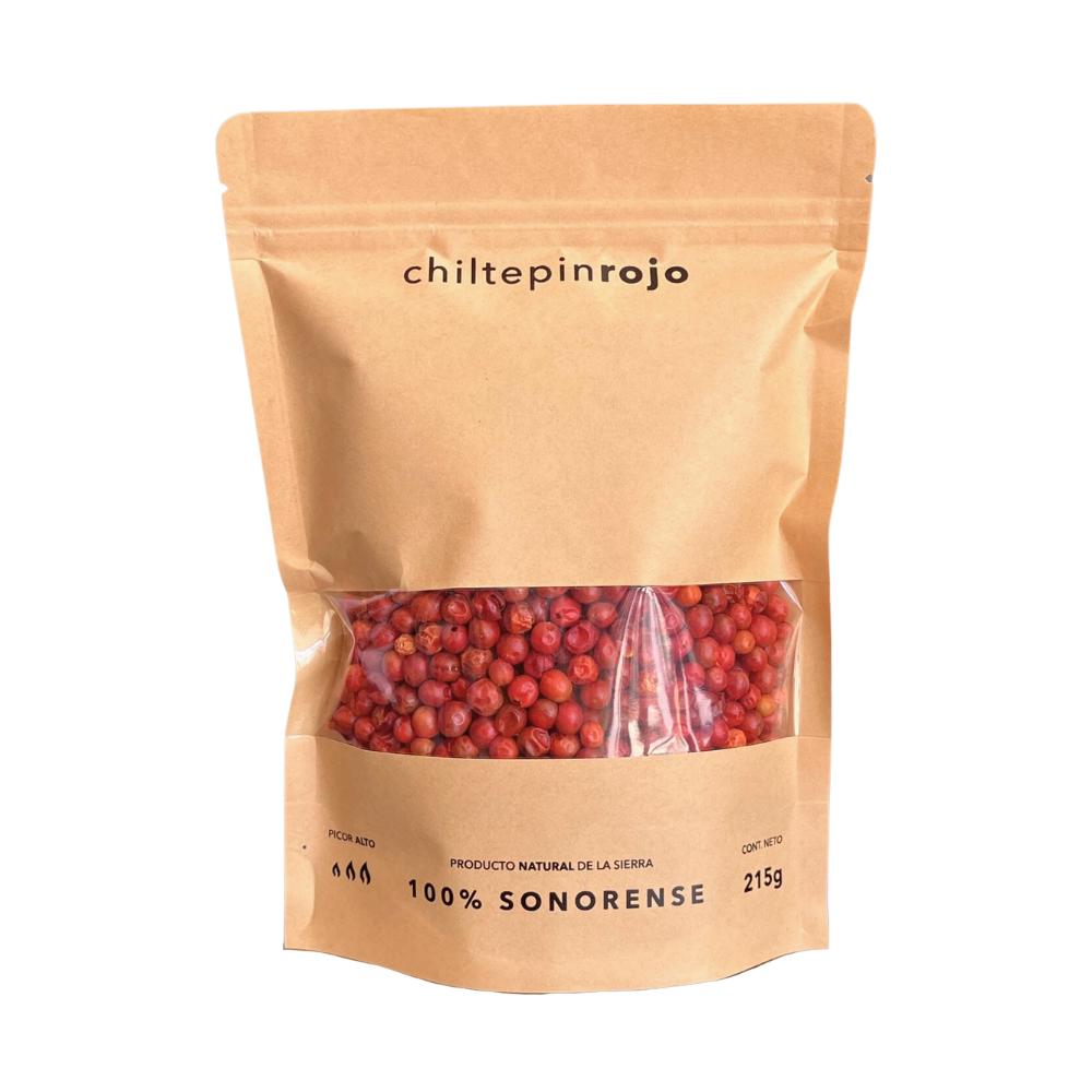 Chiltepin Sonorense Seco 215 g – Oro Rojo de la Sierra del Río Sonora