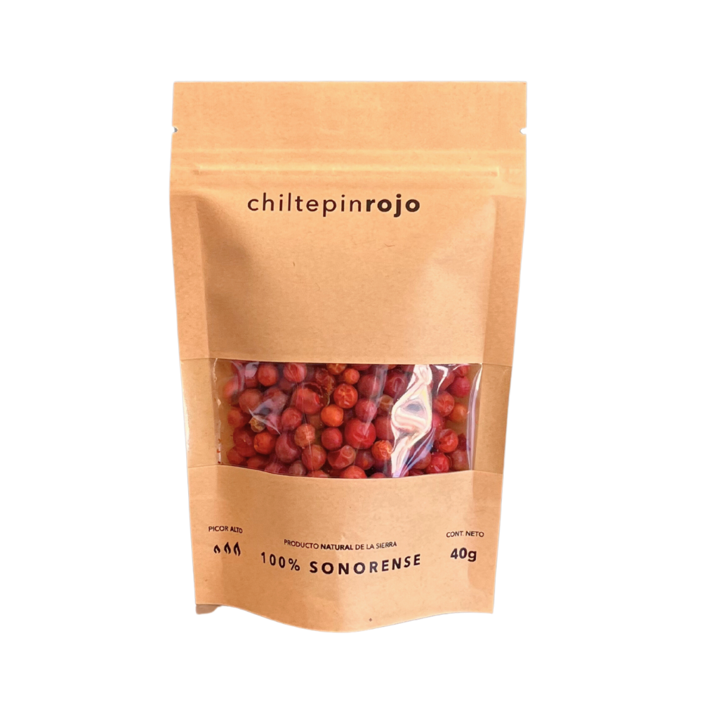 Chiltepin Sonorense Seco 40 g – Oro Rojo de la Sierra del Río Sonora